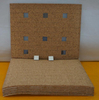 Coussinets de liège statiques de Protection en verre, 18x18x3 + 1mm, avec boutons en mousse, tampons séparateurs de Protection en liège