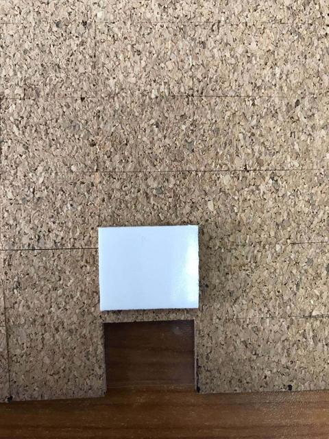 Coussinets de liège statiques de Protection en verre, 18x18x3 + 1mm, avec boutons en mousse, tampons séparateurs de Protection en liège