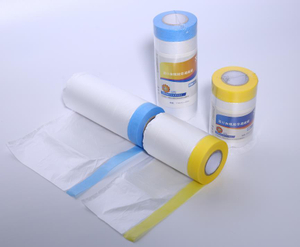 Film HDPE avec ruban de masquage pour la peinture de la maison