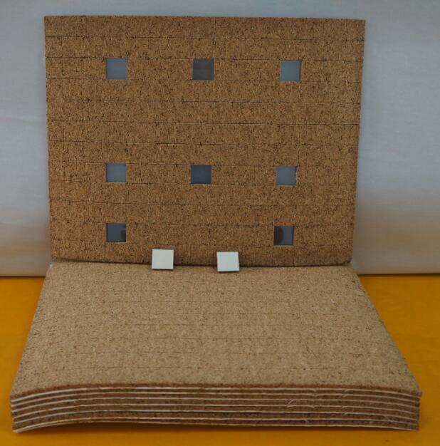 Coussinets en liège avec mousse PVC